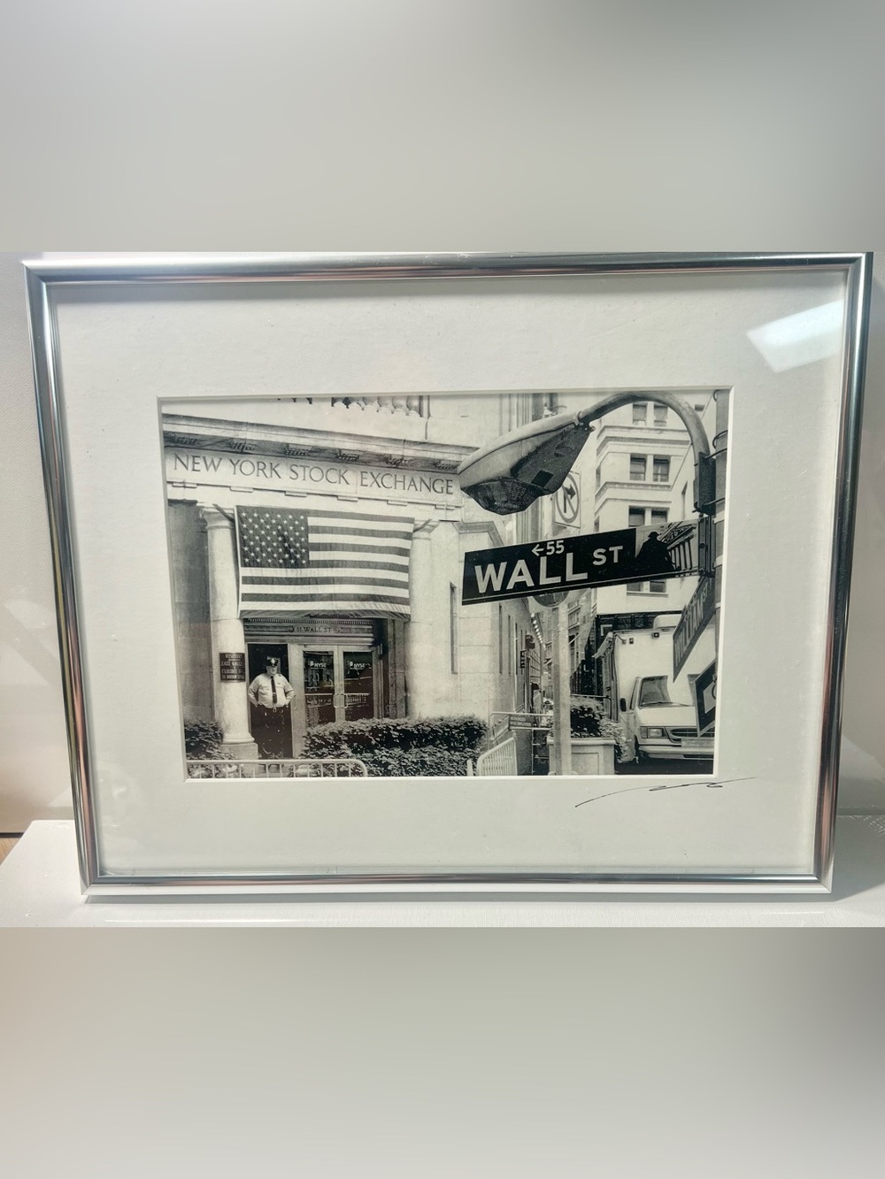 Wall Street Black and White Framed Wall Art